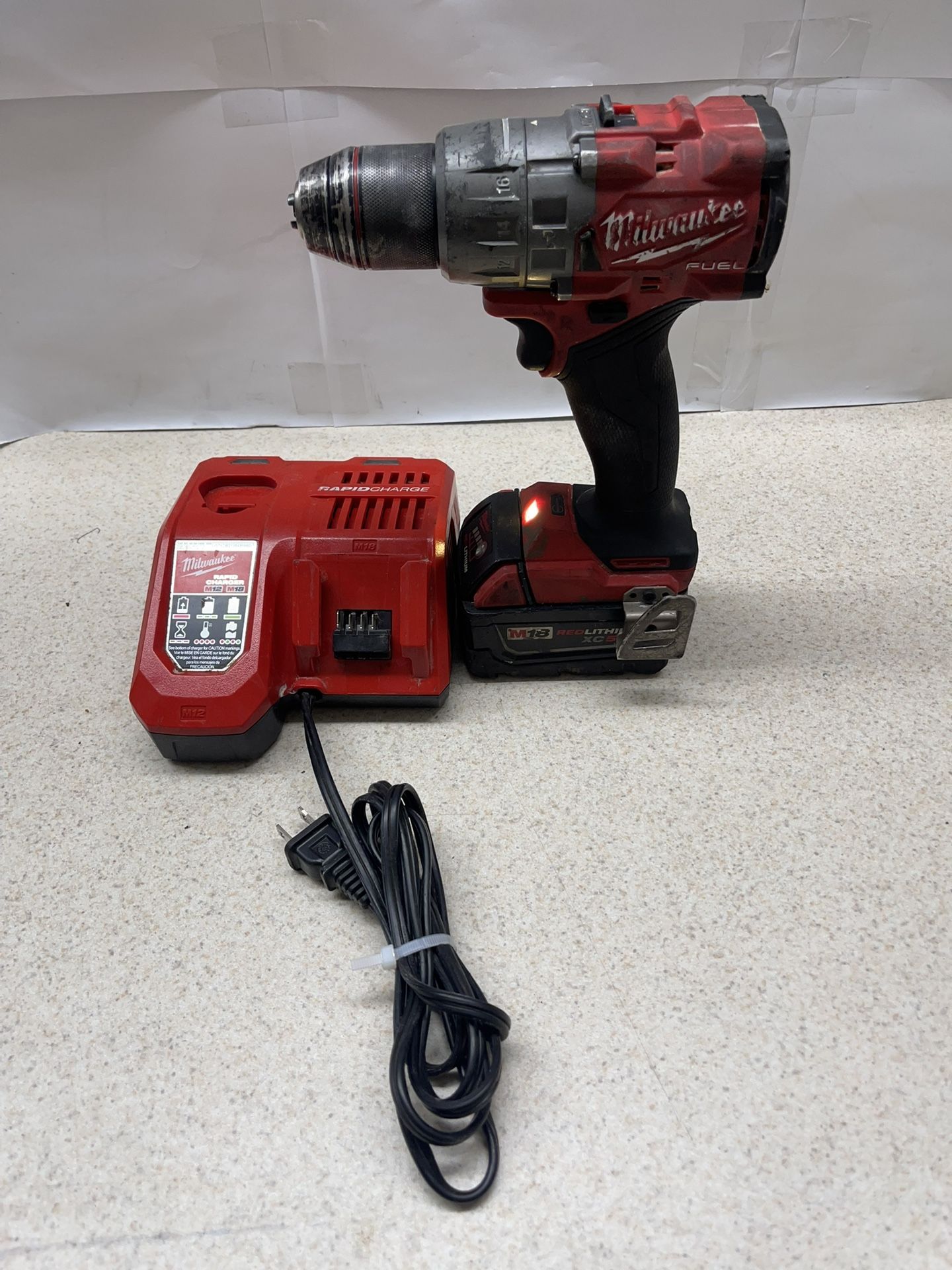 Milwaukee M18 Fuel 1/2 18v Brushless Drill Driver 2904-20 One Battery No Charger.