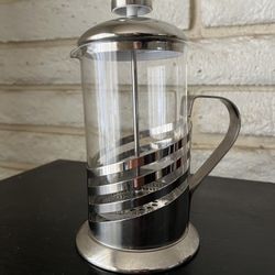 French Press Coffee Maker – Glass & Stainless Steel – Great Condition
