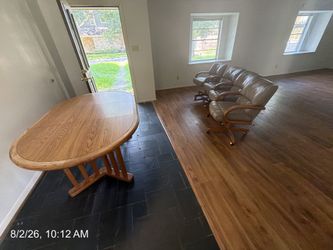 Table and chairs (solid wood)