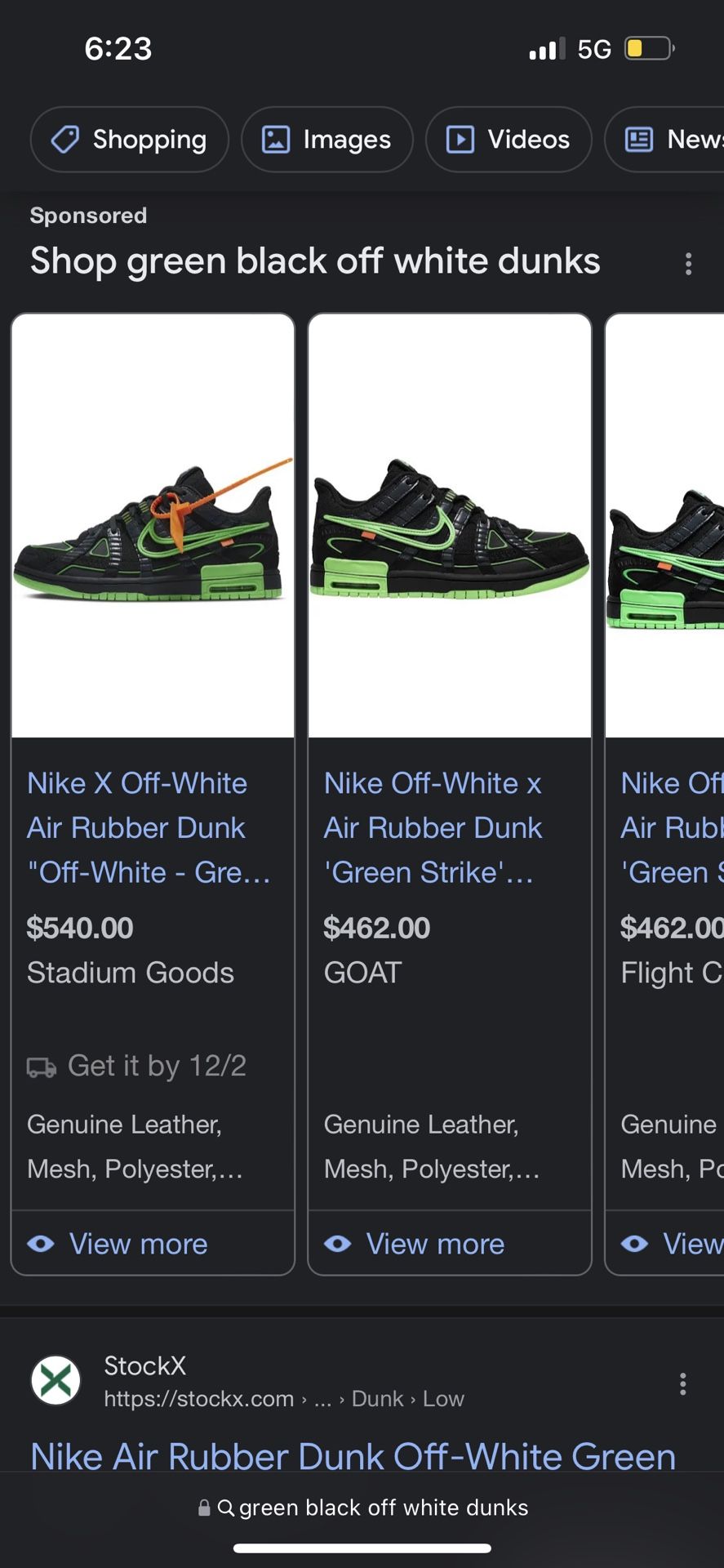 Nike Off White Dunks