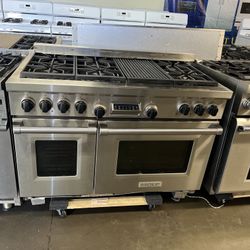 WOLF 48”WIDE DUAL FUEL RANGE STOVE STAINLESS STEEL STOVE 