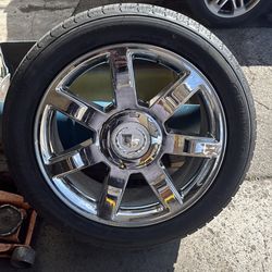 4 rines medida 22 para Cadillac, con las 4 llantas nuevas