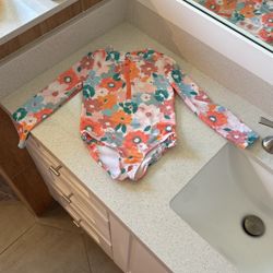 Flower Print Bikini - Girls Size 5T