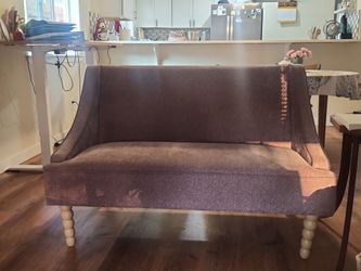 Mauve/light purple small couch