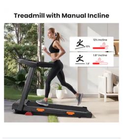 Folding Treadmill w/ 12% Incline & 7.5 MPH – Brand New
