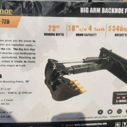 NEW BIG ARM BACKHOE FOR SKID STEER. ATTACHMENT 