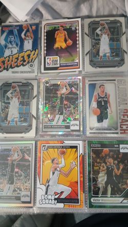 Victor Wembanyama rookies, prizms 20 cards $120