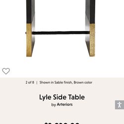 Lyle Sable Side Table 
