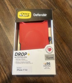 Otter box defender series for iPhone 17 air Red