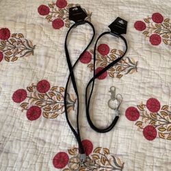 NEW Set of 2 Sparkly Lanyards