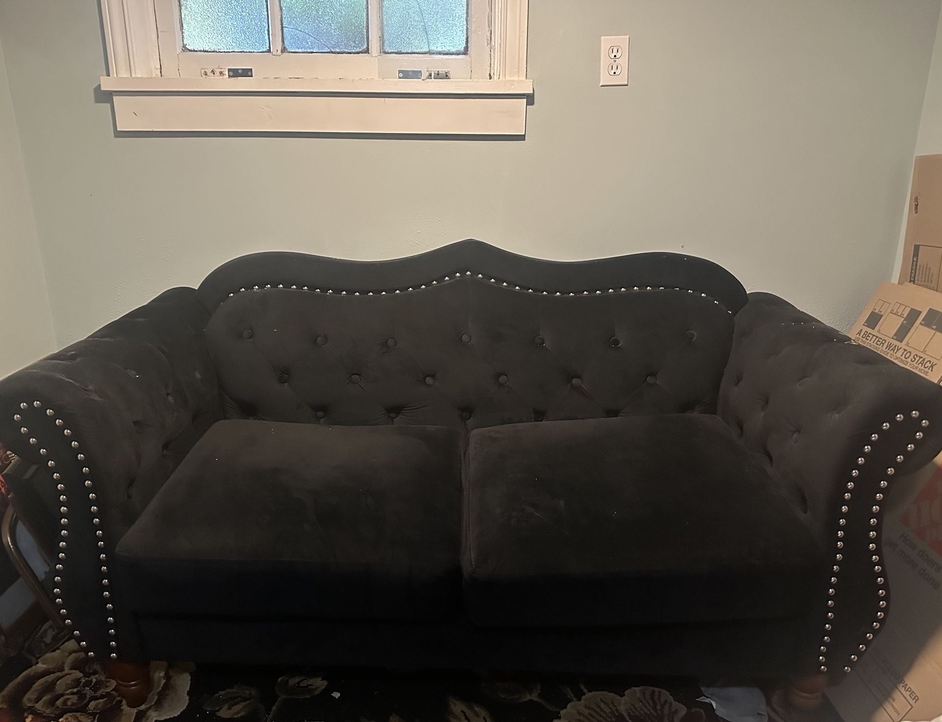Black Loveseat