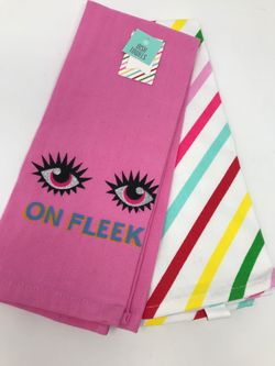 Lashes on fleek dish towel