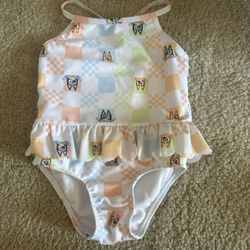 Bluey Toddle Swimsuit Size 2T