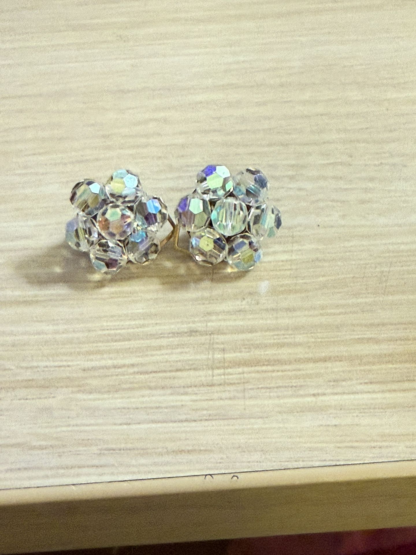 1950s Aurora Borealis Clip-ons