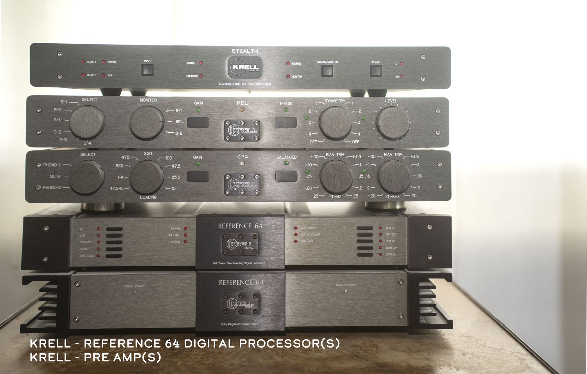 Stereo Equipment (various); KRELL, SONY, REVOX, Etc.