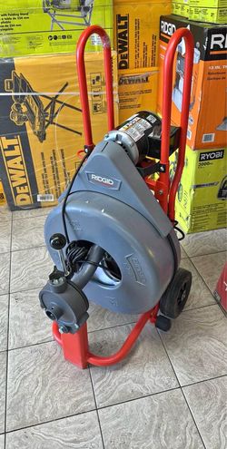 Ridgid K750 drain cleaning snake auger drum machine with auto feed  and 3/4inch pigtail