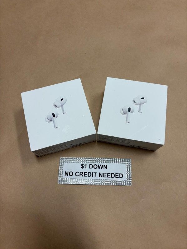 Apple AirPods Pro 2 Bluetooth Earbuds NEW - Only $1 Today Pay The Rest Later!