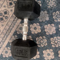 40 lbs single dumbbell