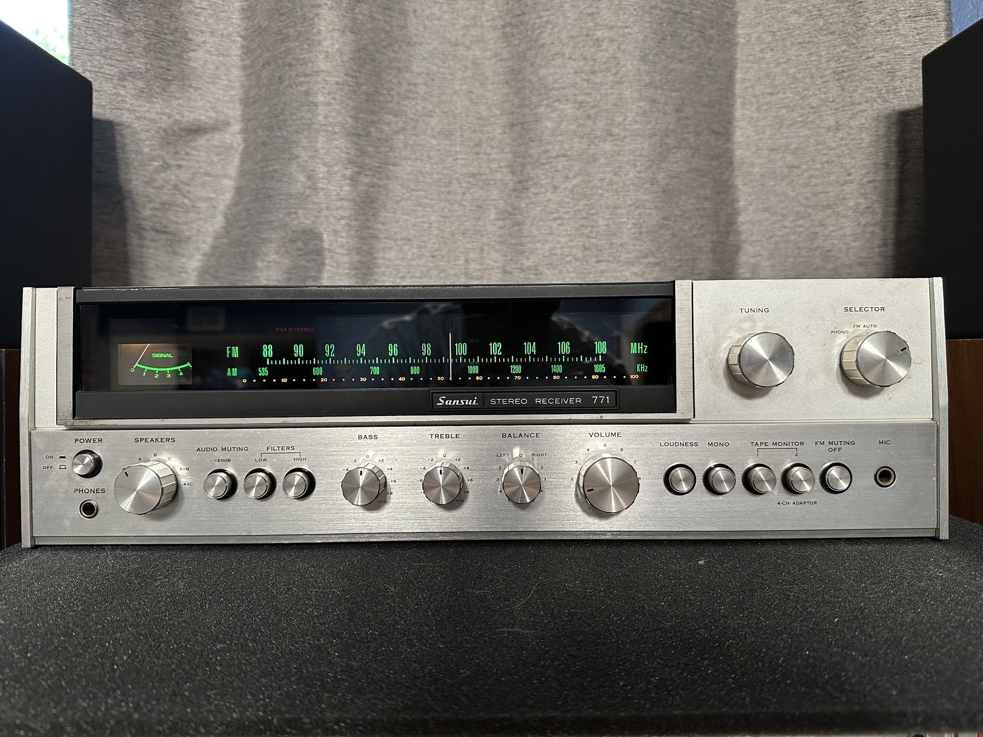 Vintage Sansui 771 Receiver With Fresh Led Lights And Controls Cleaned!