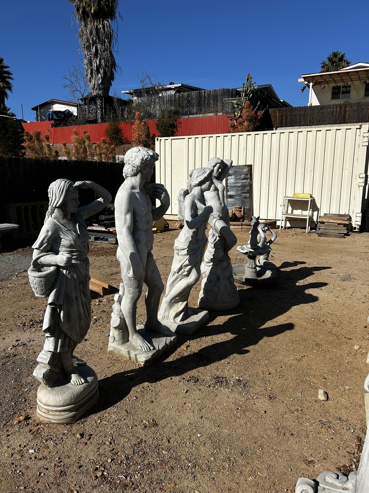Concrete Statues And Fountains 