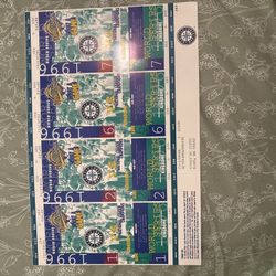 1996 Mariners World Series Tickets 
