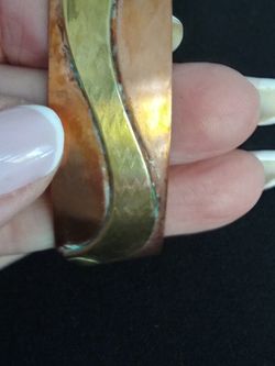 VTG.COPPER & BRASS CUFF BRACELET