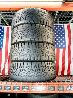 🇺🇸 4 GREAT USED TIRES LT275/55R20 FALKEN WILDPEAK ATW/3 OFF-ROAD JEEPS 4X4 TRUCK USED TIRES 275 55 20