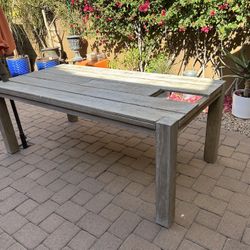 Outdoor Dining Table Solid Wood