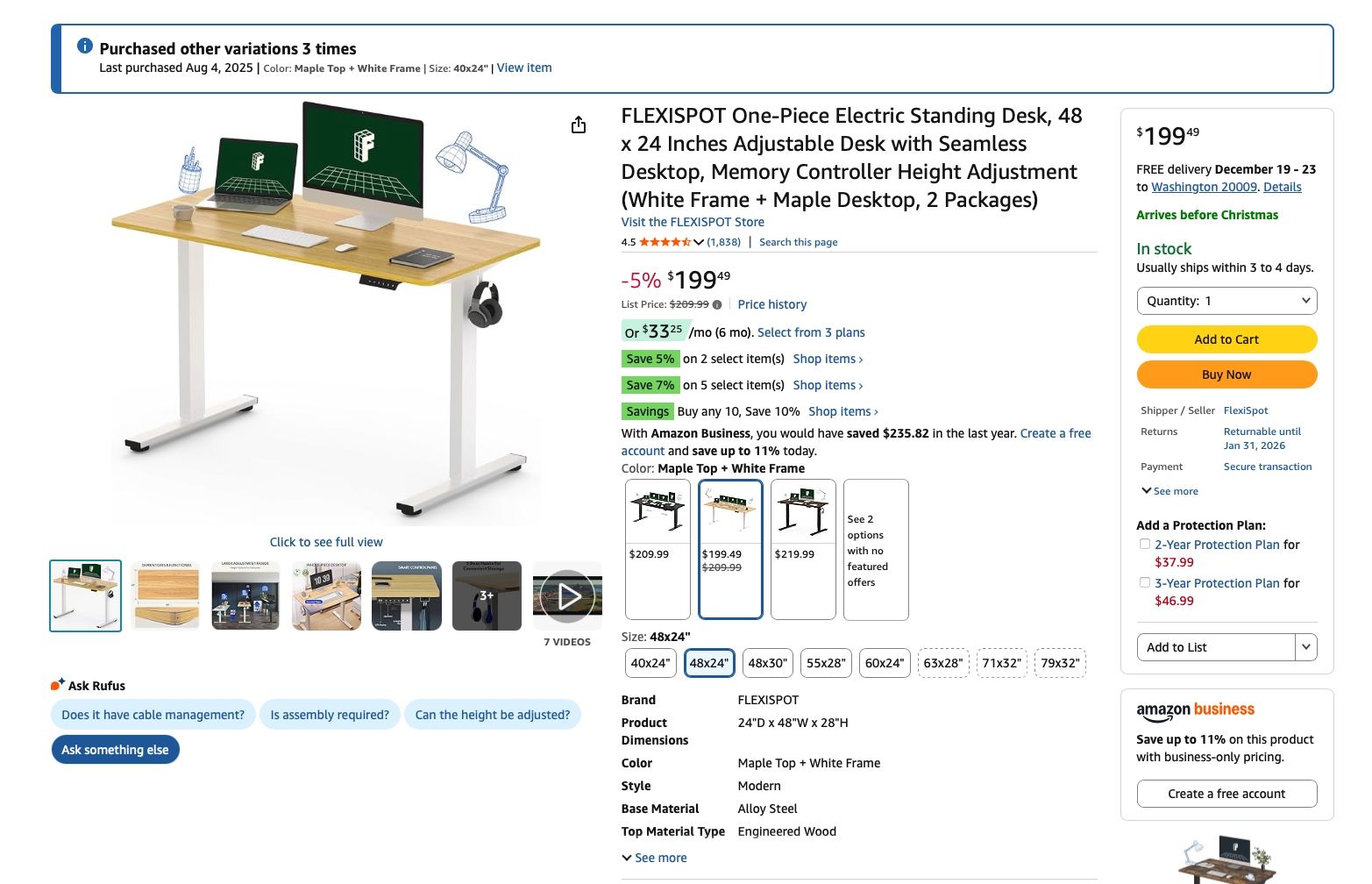 Flexispot Electric Standing Desk
