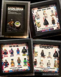 Father’s Day Shadow Boxes (superhero/starwars