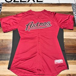 Houston Astros Jersey Brick Red Sz 2XL