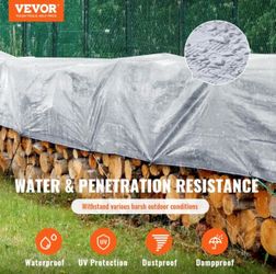 VEVOR Tarp Heavy Duty Waterproof 20x30 ft, Plastic Poly Tarp Cover 10 Mil, Multi Purpose Tear UV and Temperature Resistant Outdoor Tarpaulin with High