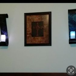 Set Wall Candle Holder Decor