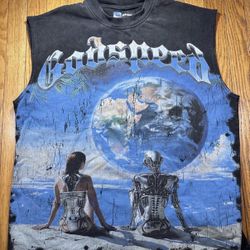 Godspeed Artificial Love Black T-shirt Size S 100% Cotton
