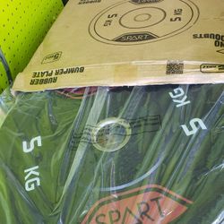 Olympic Rubber Bumper Plates - 5kg / 10lb