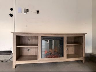 TV stand with electric fireplace