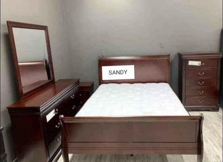 Brand New Louis Philip Cherry Sleigh Bedroom Set
🦋Queen King Twin Full 🦋 Bed Dreser Miror İncludes Nightstand🦋SAME-DAY FREE DELIVERY