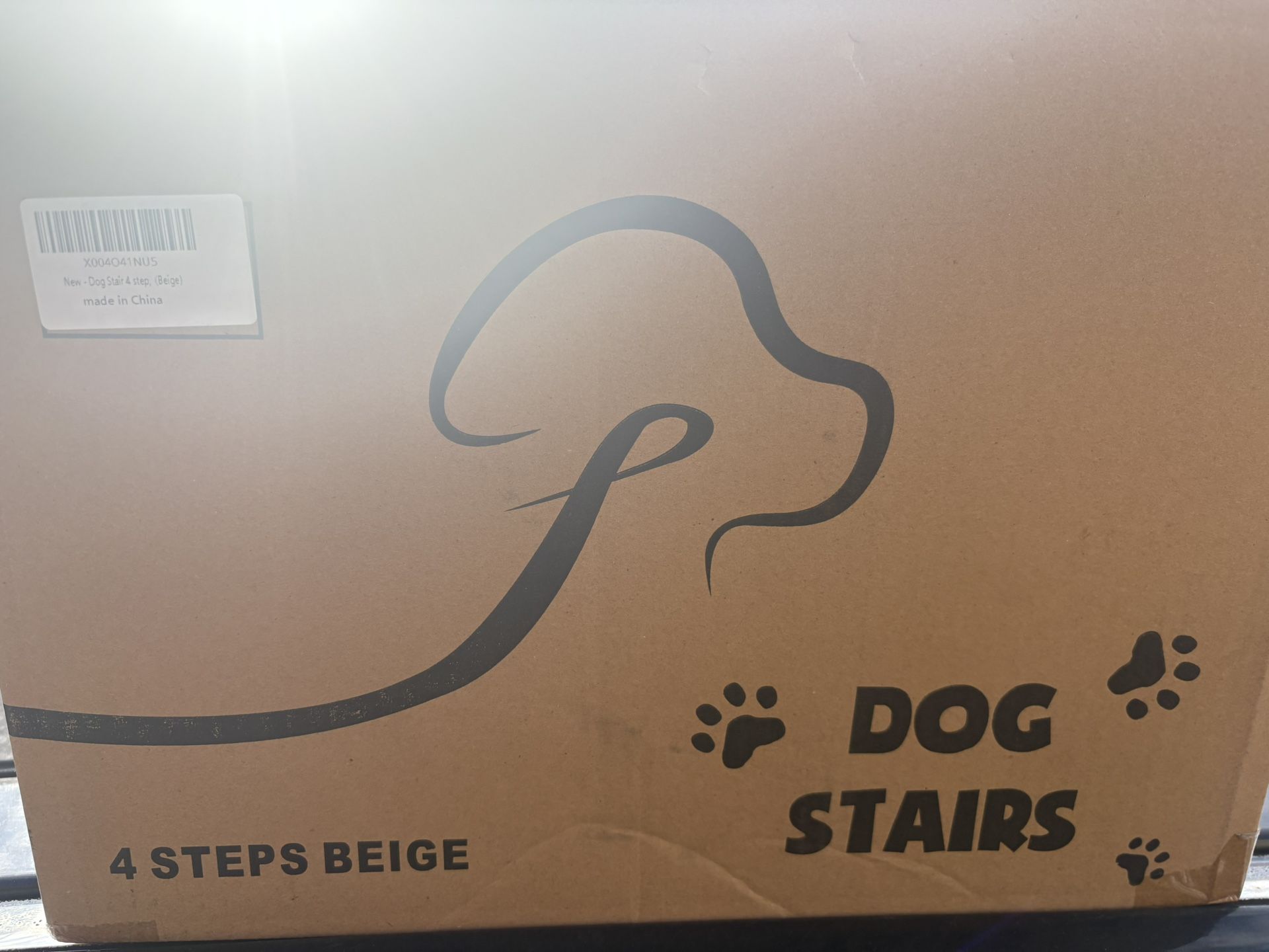 New Andenmey 4-Step Beige Dog Stairs