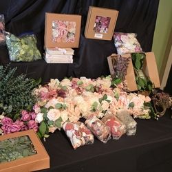 Silk Floral Decor And Balloons