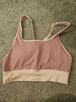 Fabletics sports bra pink size Medium