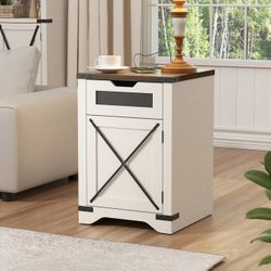 White nightstand