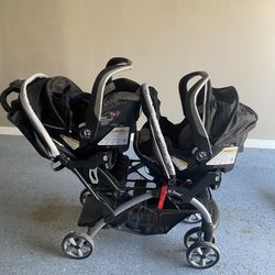 Baby Trend And Toddler Double Stroller & Car Seat Combo