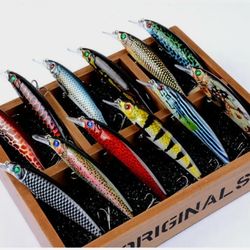 Brand New 3D Painted Fishing Lures Wobbler Minnow Baits 12pack Lot for Sale  in Gurnee, IL - OfferUp