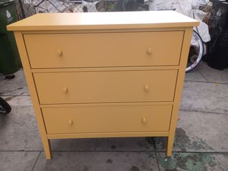New yellow dresser
