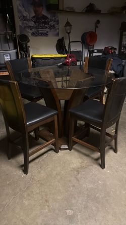 Glass top table