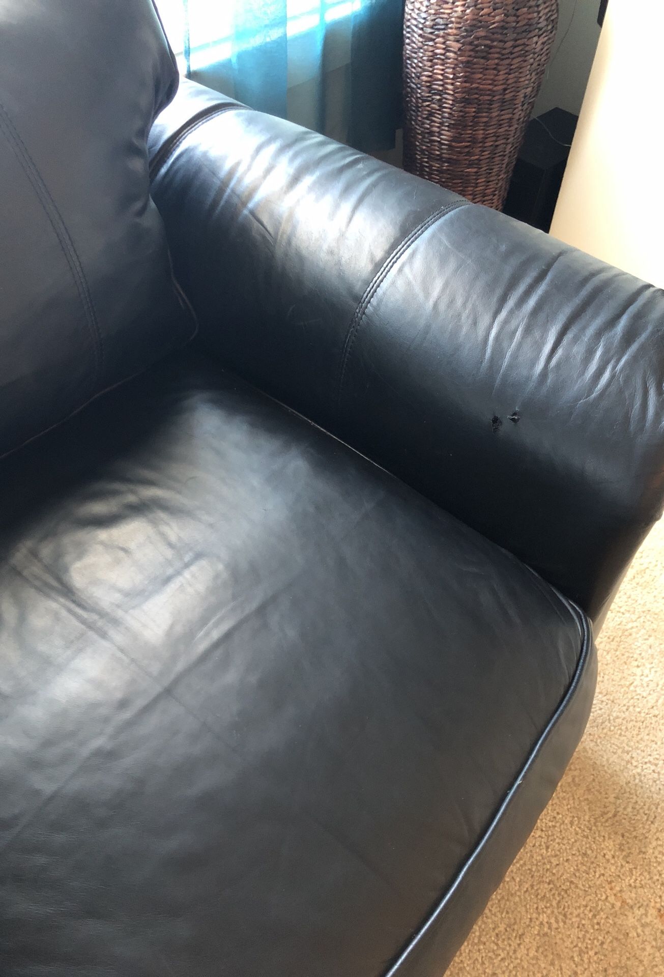 Single Black Leather Chair for Sale in Charlotte, NC OfferUp