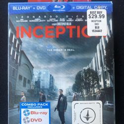 Inception Blu Ray Dvd 3 Disc