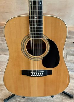 Mitchell 12-String Acoustic/Electric Guitar - Natural