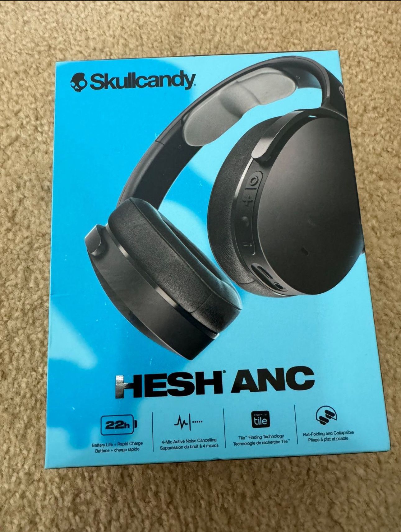 Skul candy - Hesh ANC Over the Ear Noise Canceling Wireless Headphones
