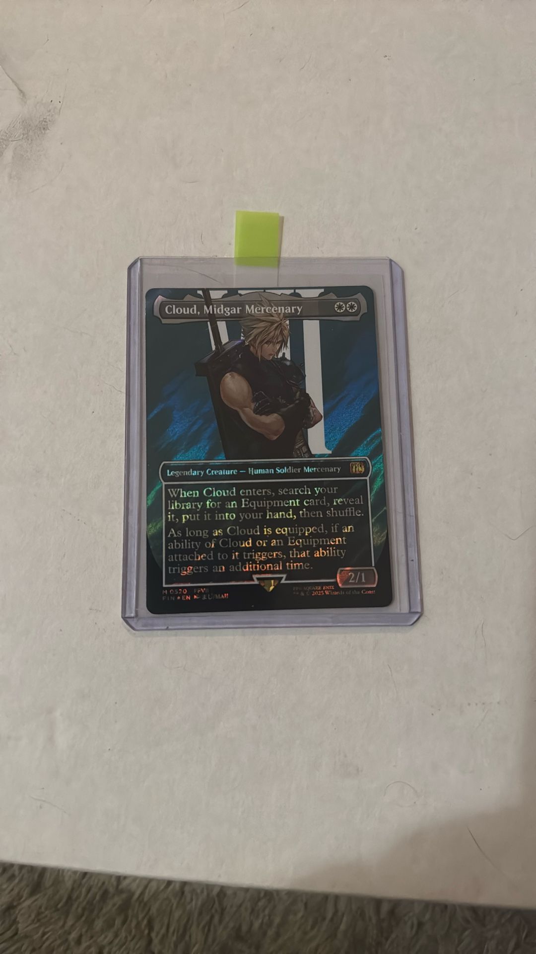 Cloud, Midgar Mercenary Surge Foil Card
